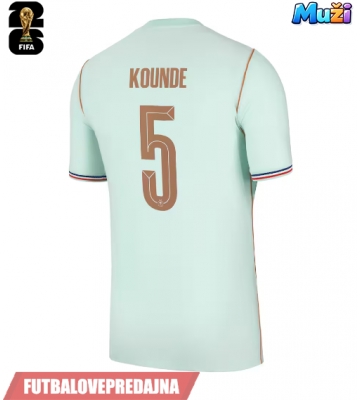 Lacne Muži Futbalové dres Francúzsko Jules Kounde #5 MS 2026 Krátky Rukáv - Preč